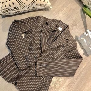 Camaieau grey/ivorystructured ladies blazer